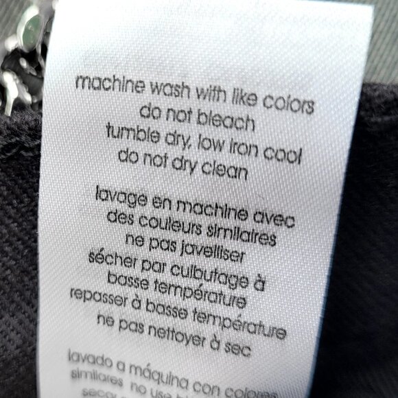 NWT WeWoreWhat Black Low Rise Rocker Metal Chain Cropped Skinny Jeans - Picture 15 of 15